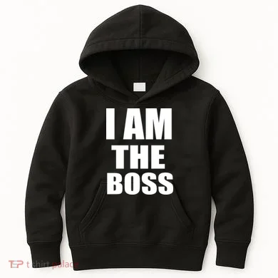 I Am The Boss Kids Hoodie