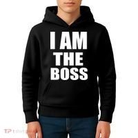 I Am The Boss Kids Hoodie thumb 4