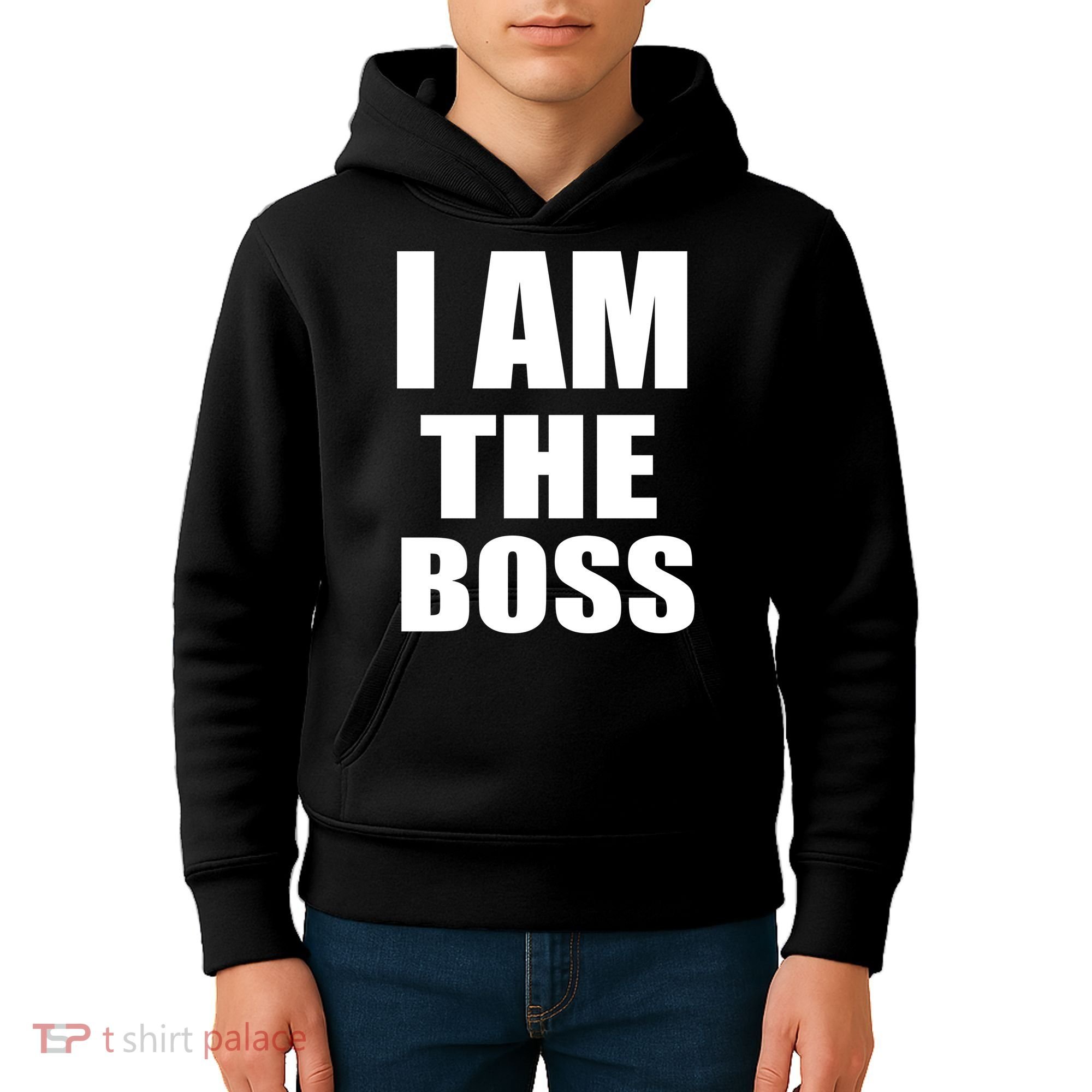 I Am The Boss Kids Hoodie