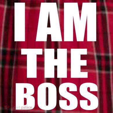 I Am The Boss Women's Flannel Plaid Pajama Pants