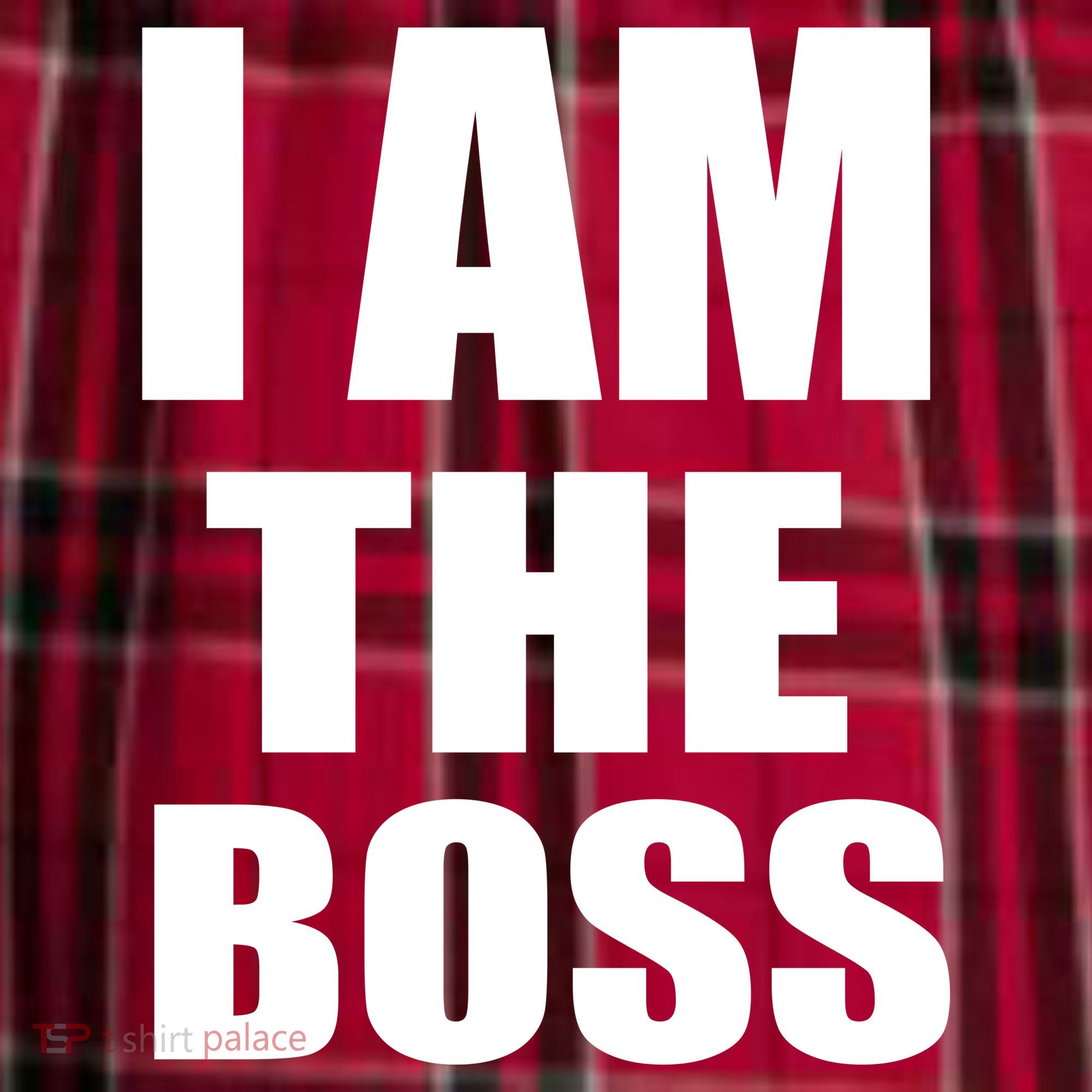 I Am The Boss Women's Flannel Plaid Pajama Pants