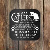 I Am The Catleesi Mother Of Cats Coaster thumb 0