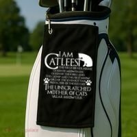 I Am The Catleesi Mother Of Cats Golf Towel thumb 2