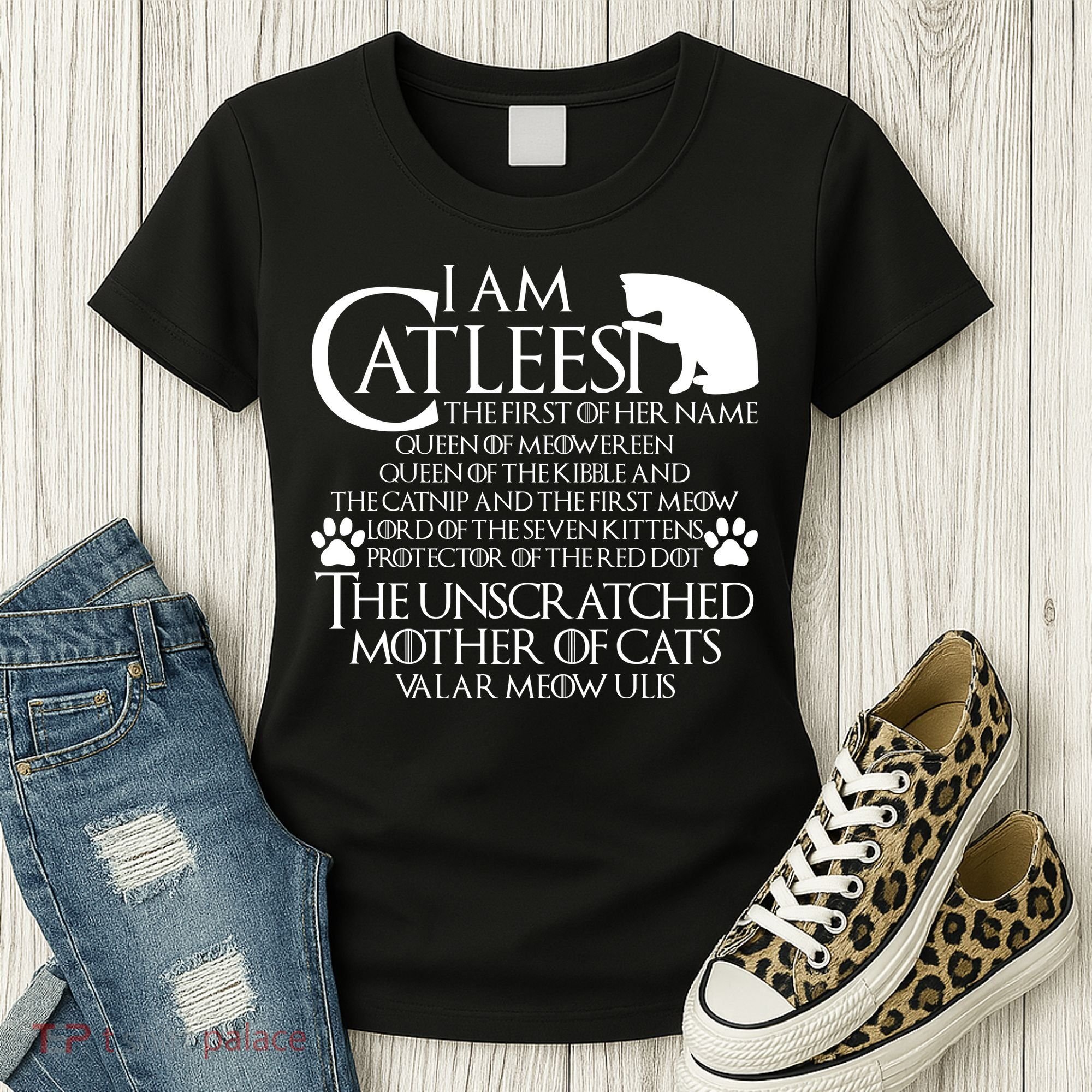 I Am The Catleesi Mother Of Cats Women's T-Shirt