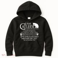 I Am The Catleesi Mother Of Cats Kids Hoodie thumb 0