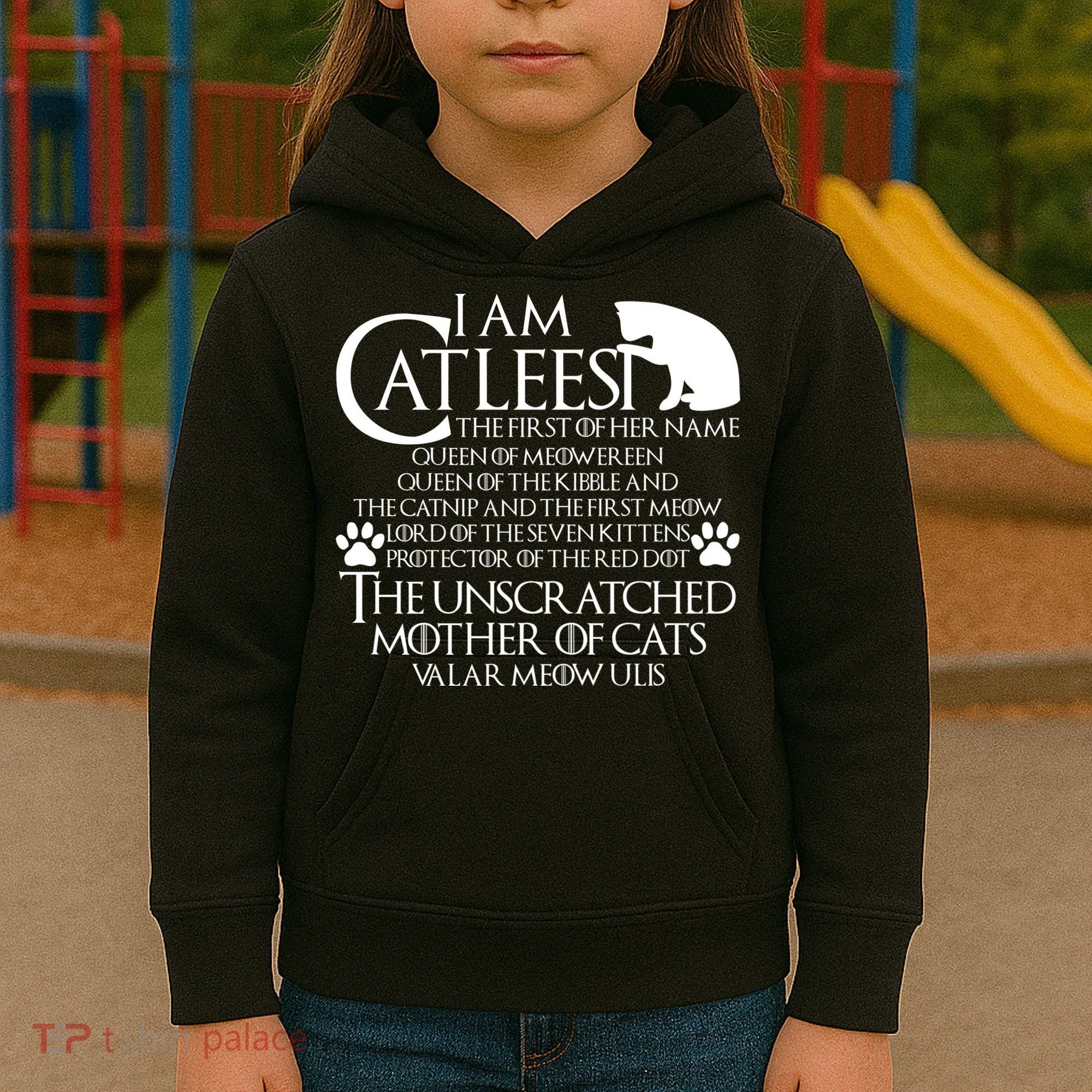 I Am The Catleesi Mother Of Cats Kids Hoodie