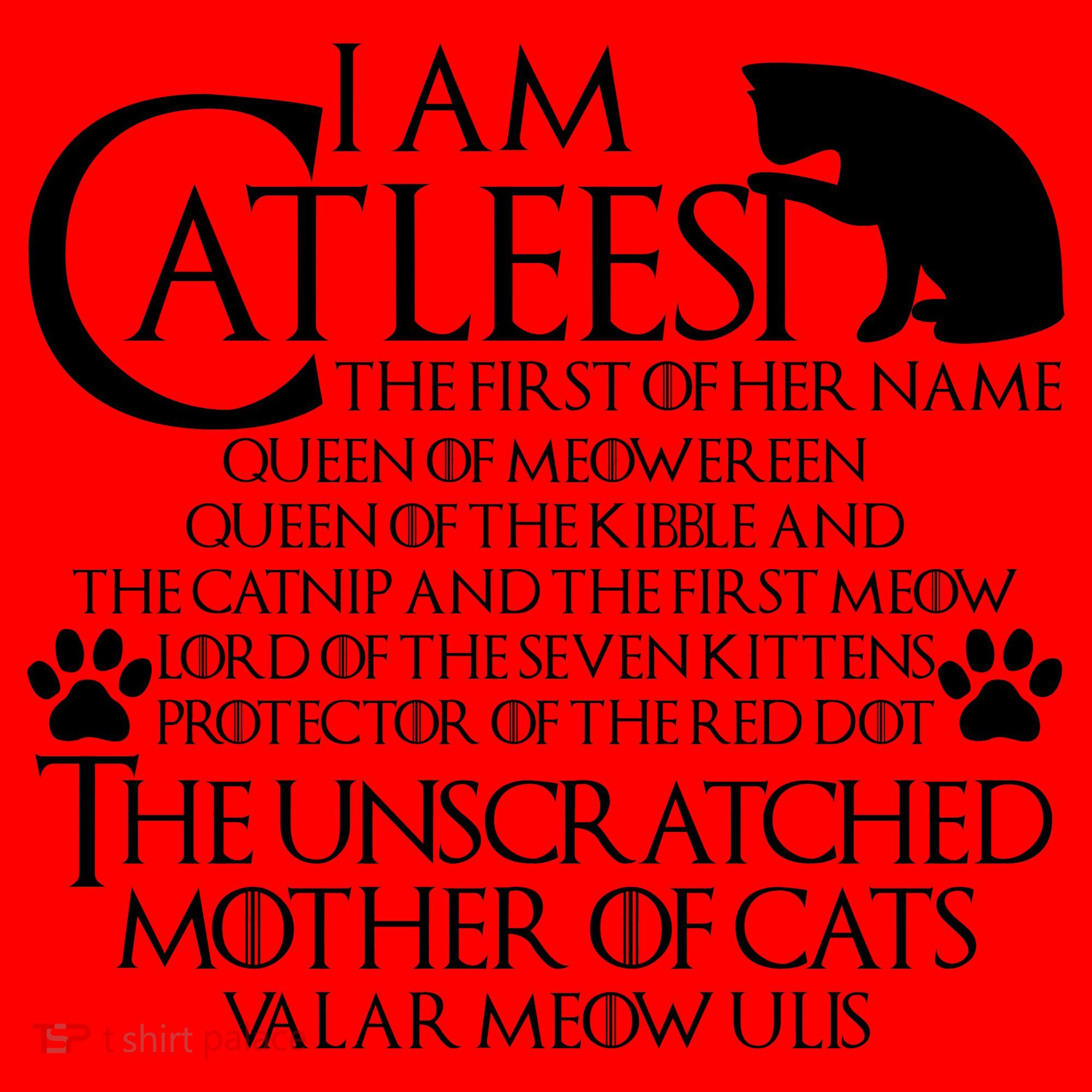 I Am The Catleesi Mother Of Cats Santa Hat
