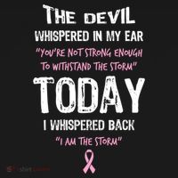 I Am The Storm Breast Cancer Quote Tote Bag thumb 4