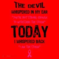 I Am The Storm Breast Cancer Quote Santa Hat thumb 1