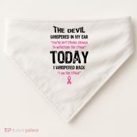 I Am The Storm Breast Cancer Quote USA-Made Doggie Bandana thumb 0