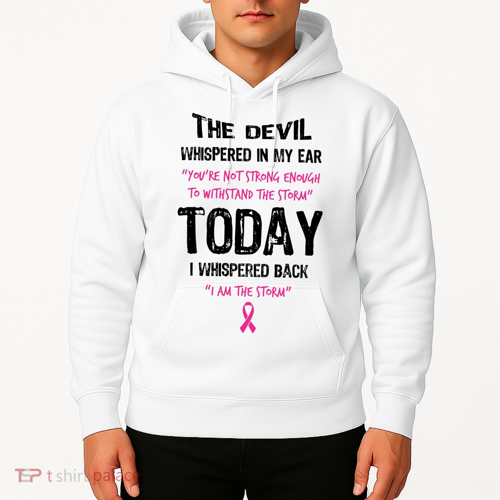 I Am The Storm Breast Cancer Quote Hoodie