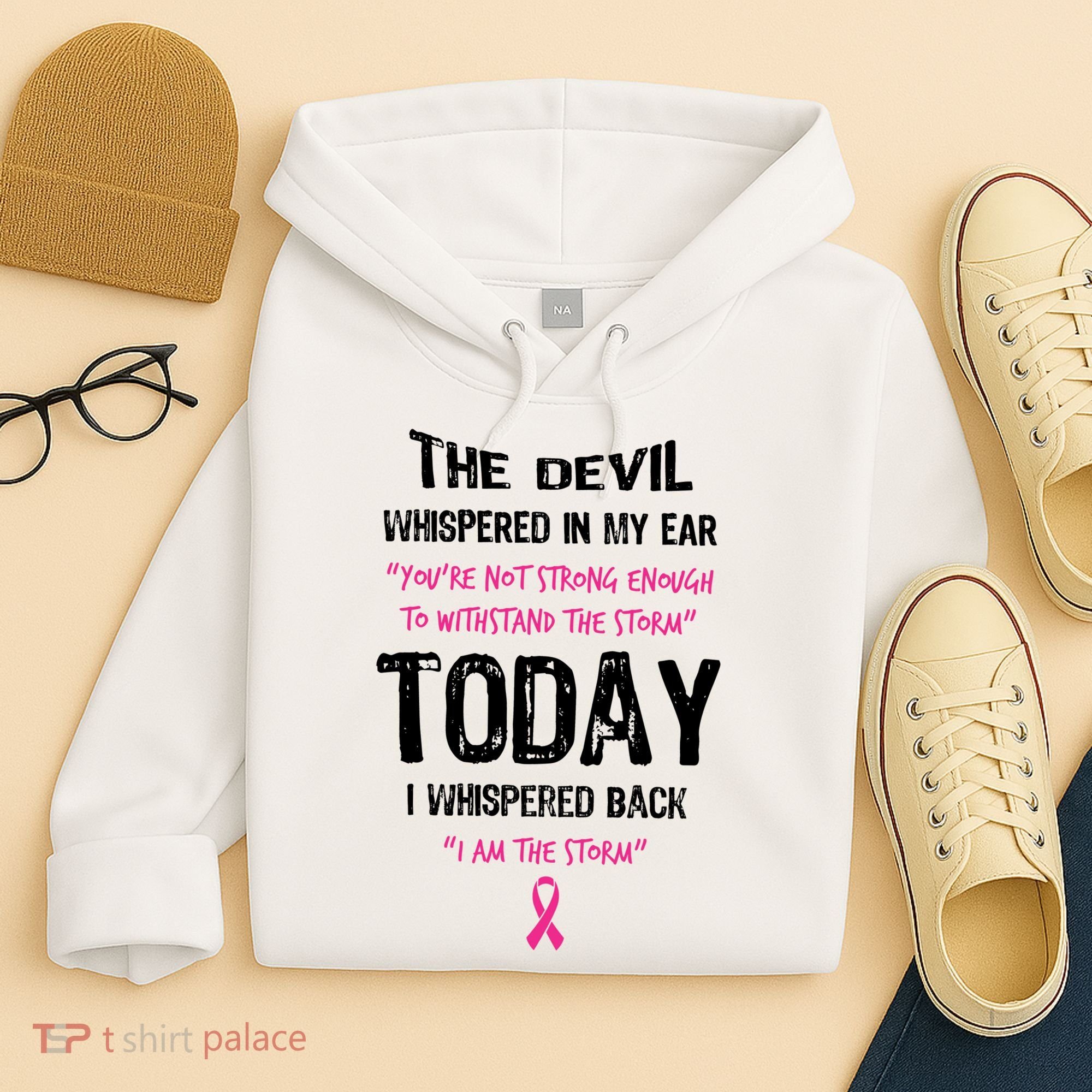 I Am The Storm Breast Cancer Quote Hoodie