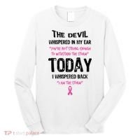 I Am The Storm Breast Cancer Quote Long Sleeve Shirt thumb 0