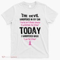 I Am The Storm Breast Cancer Quote T-Shirt thumb 0