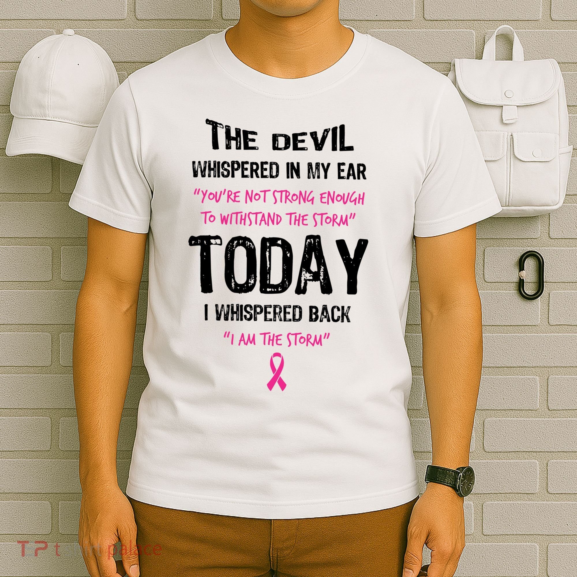 I Am The Storm Breast Cancer Quote T-Shirt