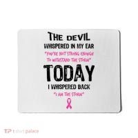 I Am The Storm Breast Cancer Quote Mousepad thumb 0