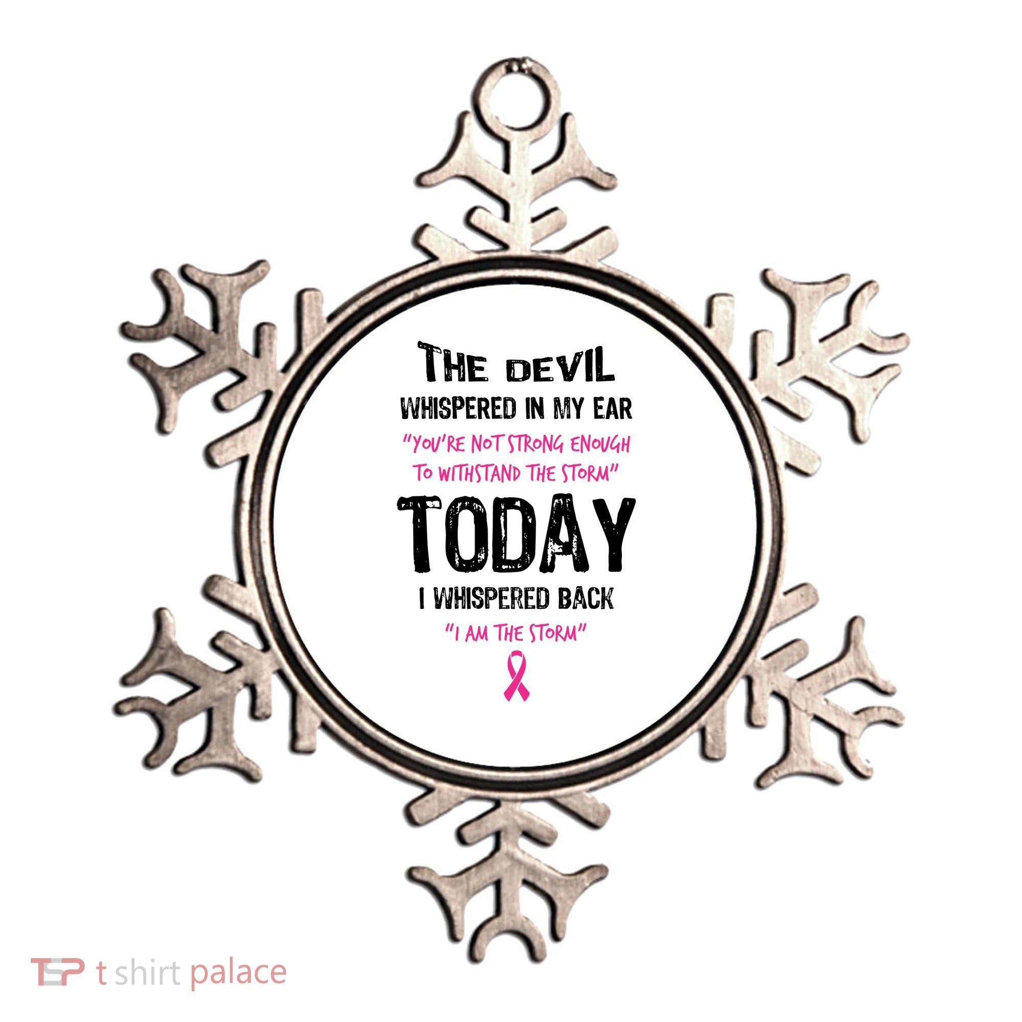 I Am The Storm Breast Cancer Quote Ornament