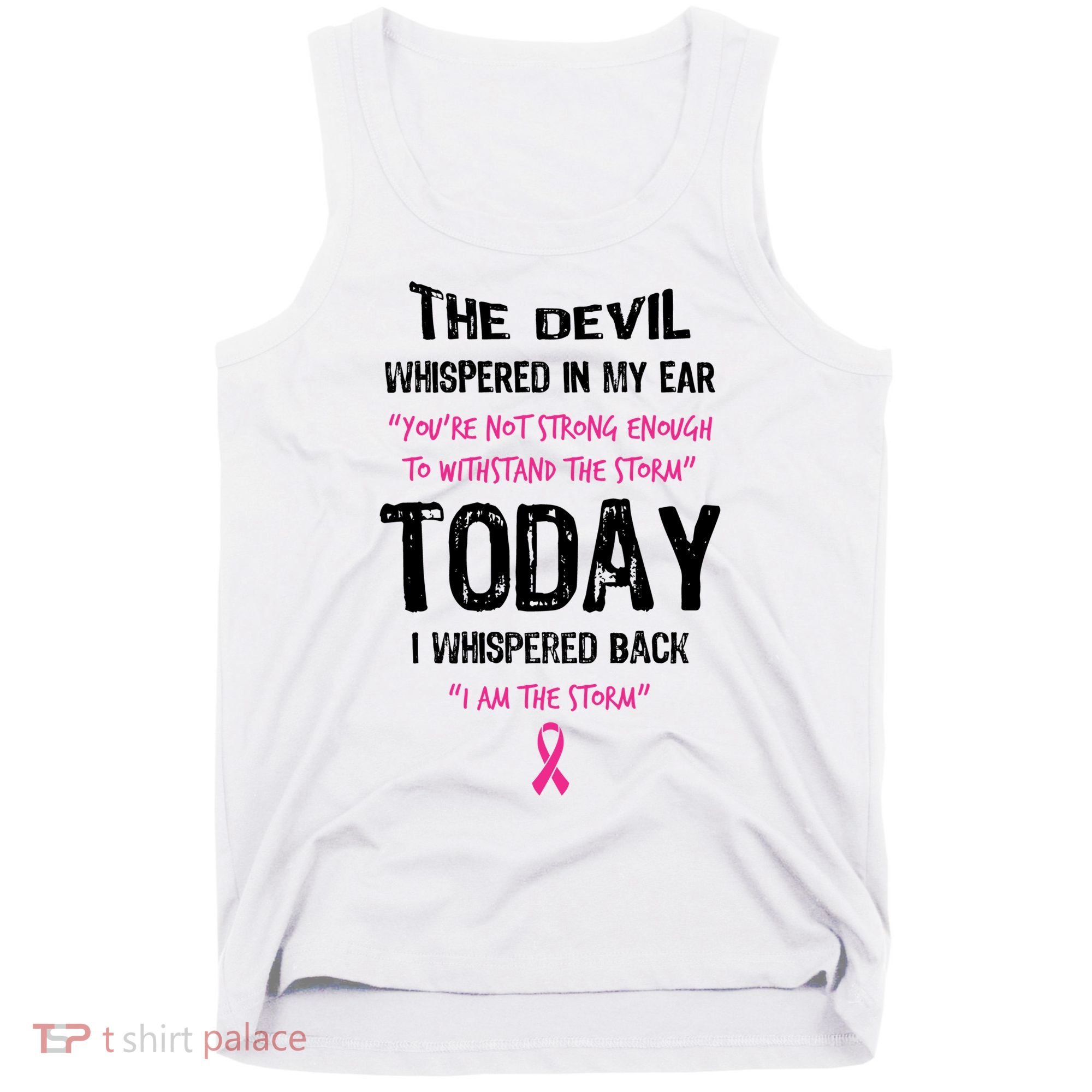 I Am The Storm Breast Cancer Quote Tank Top