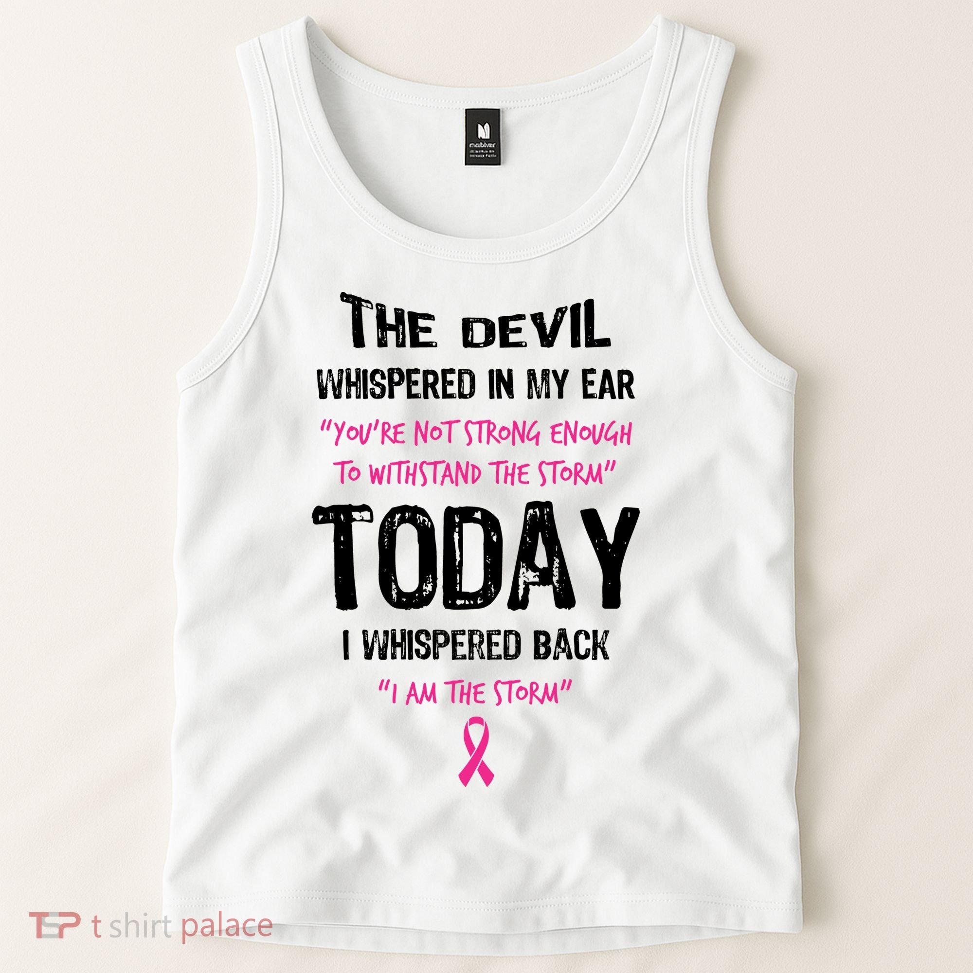 I Am The Storm Breast Cancer Quote Tank Top