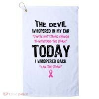 I Am The Storm Breast Cancer Quote Golf Towel thumb 0