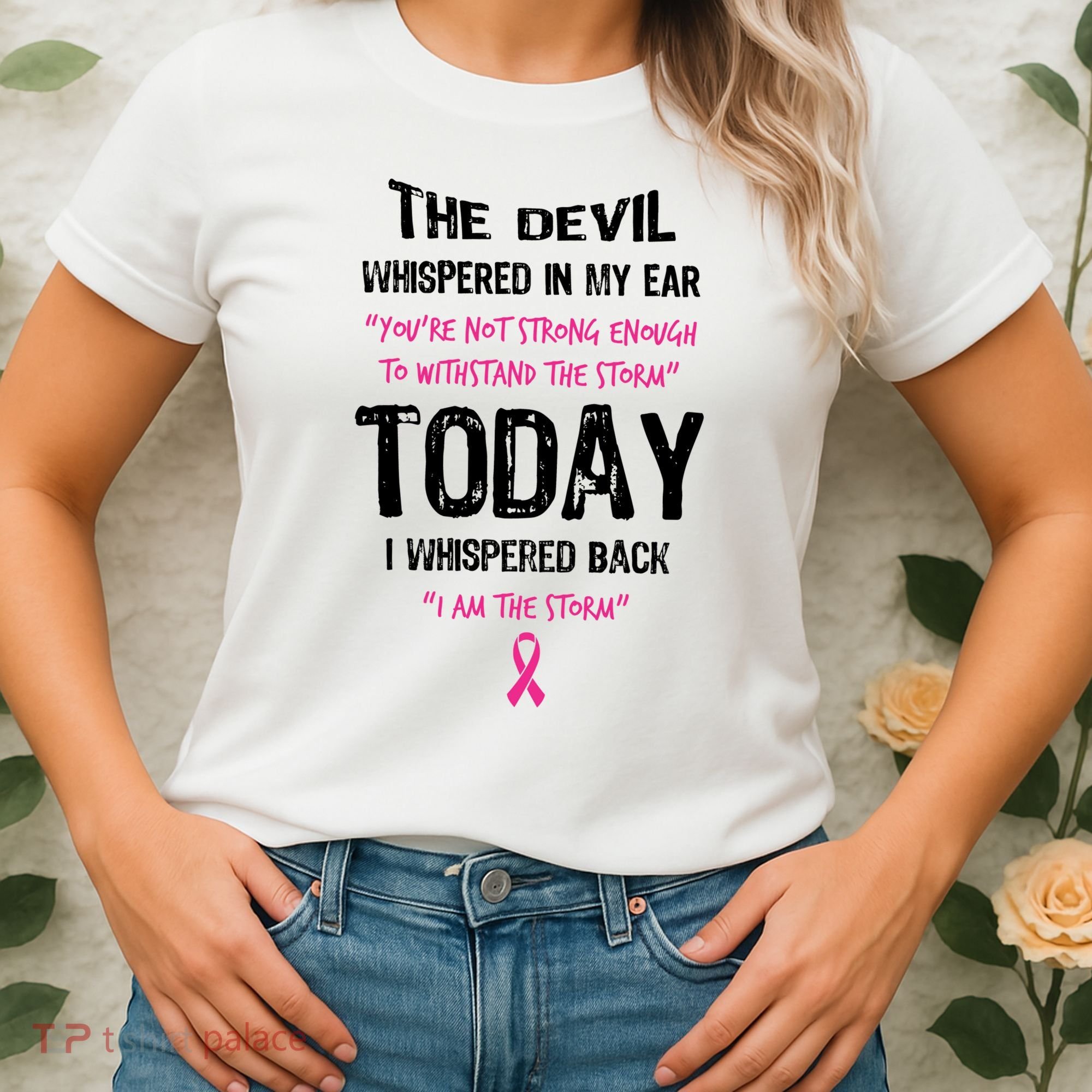 I Am The Storm Breast Cancer Quote Women's T-Shirt