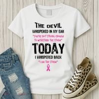I Am The Storm Breast Cancer Quote Women's T-Shirt thumb 3