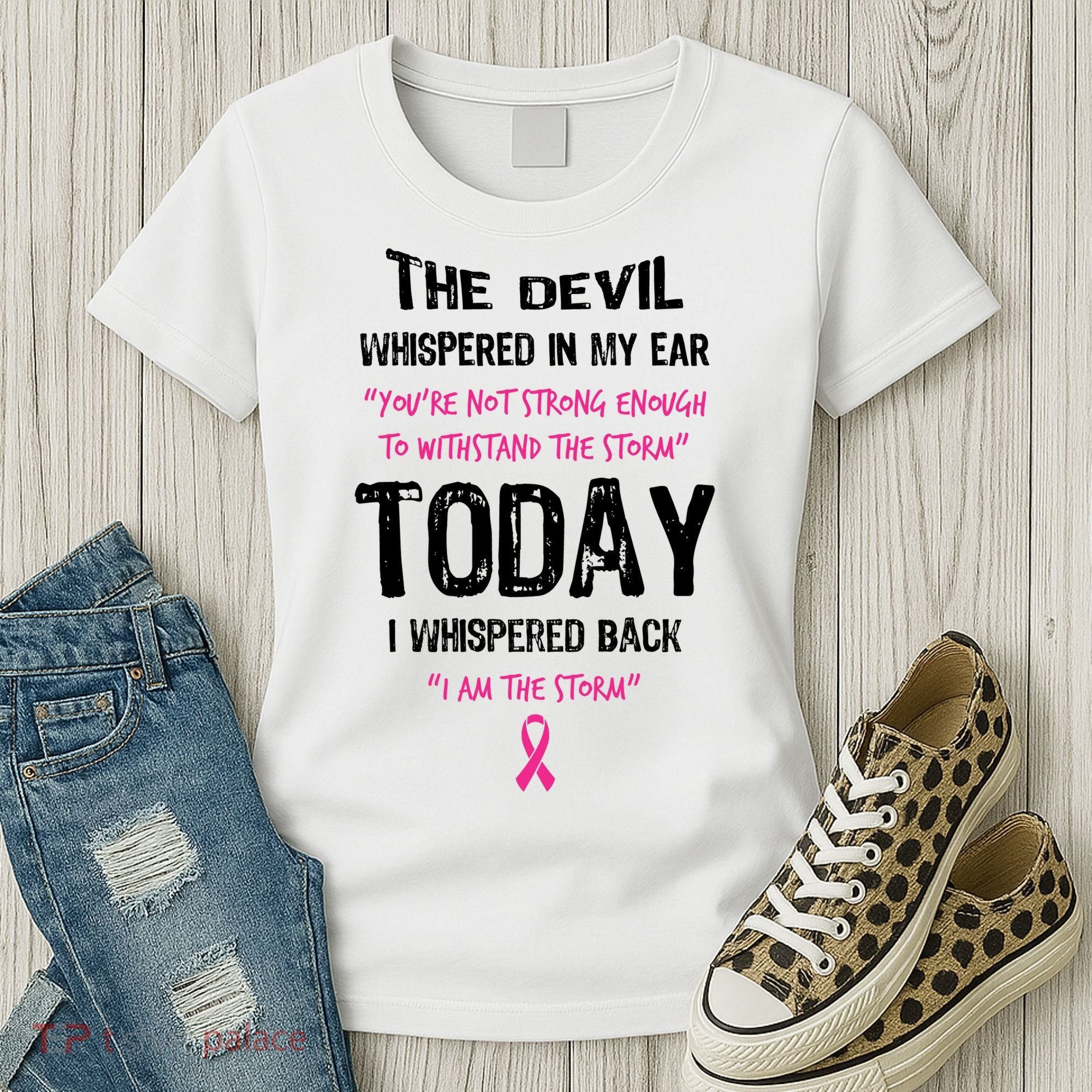 I Am The Storm Breast Cancer Quote Women's T-Shirt