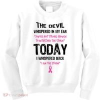 I Am The Storm Breast Cancer Quote Kids Sweatshirt thumb 0