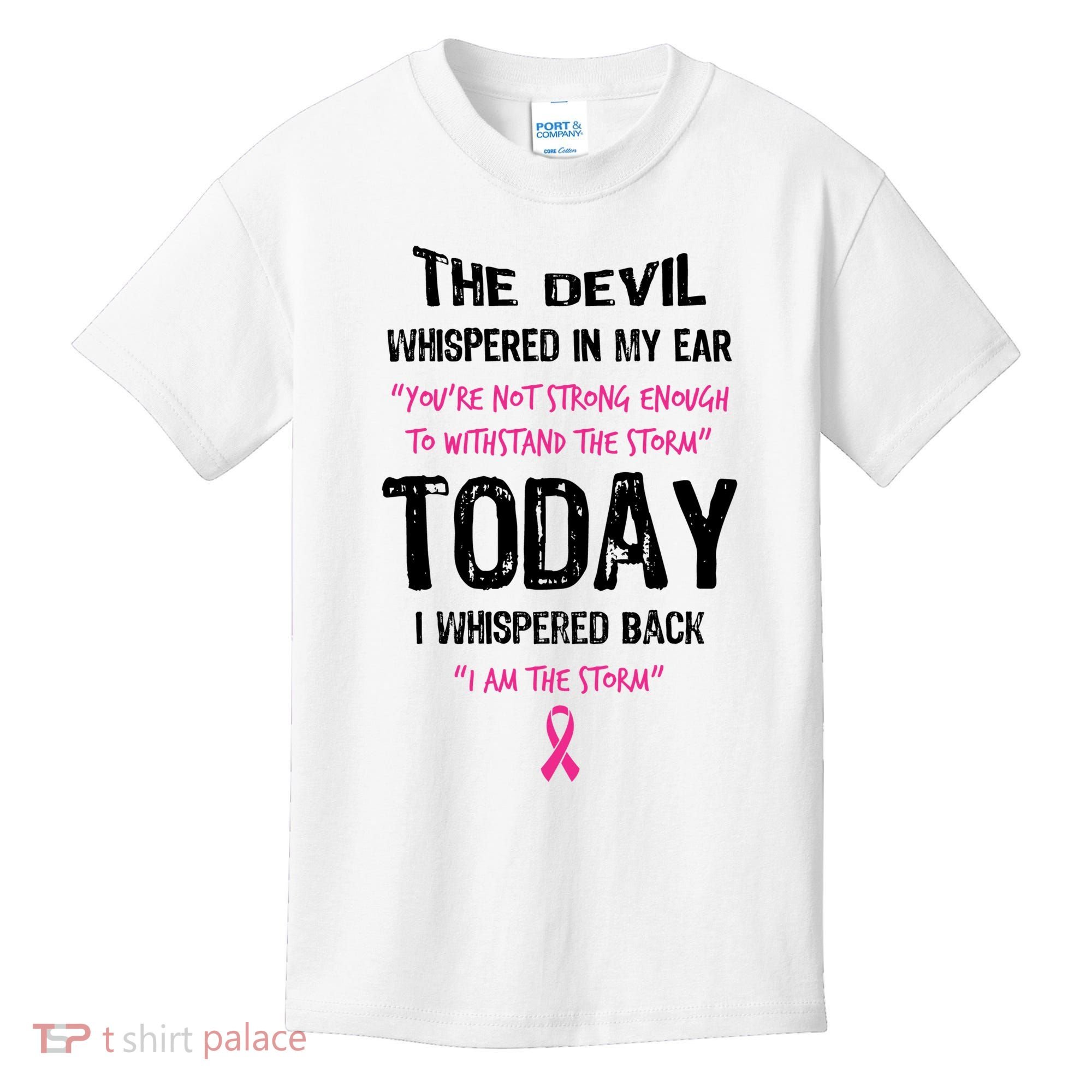 I Am The Storm Breast Cancer Quote Kids T-Shirt