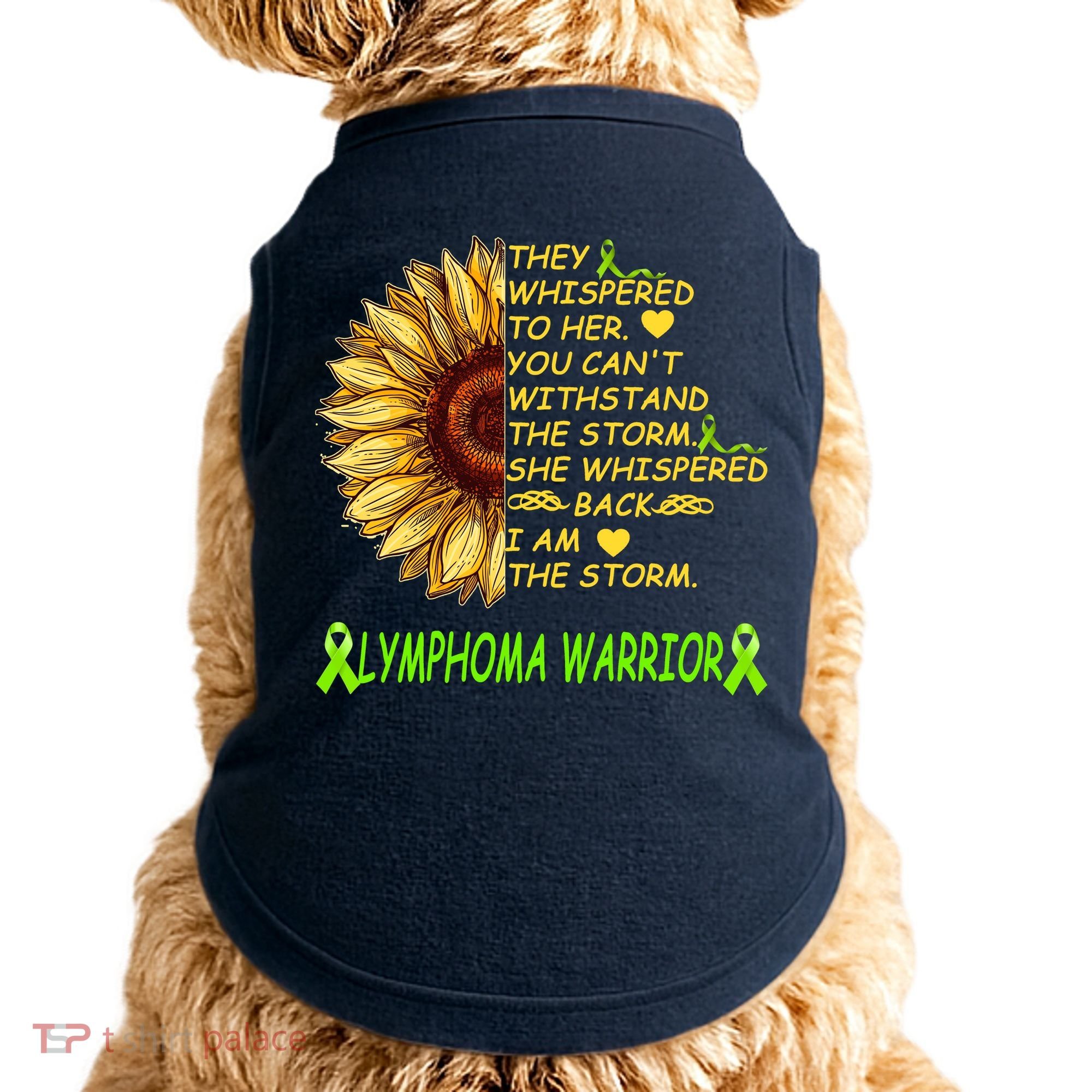 I Am The Storm Lymphoma Warrior Doggie Tank