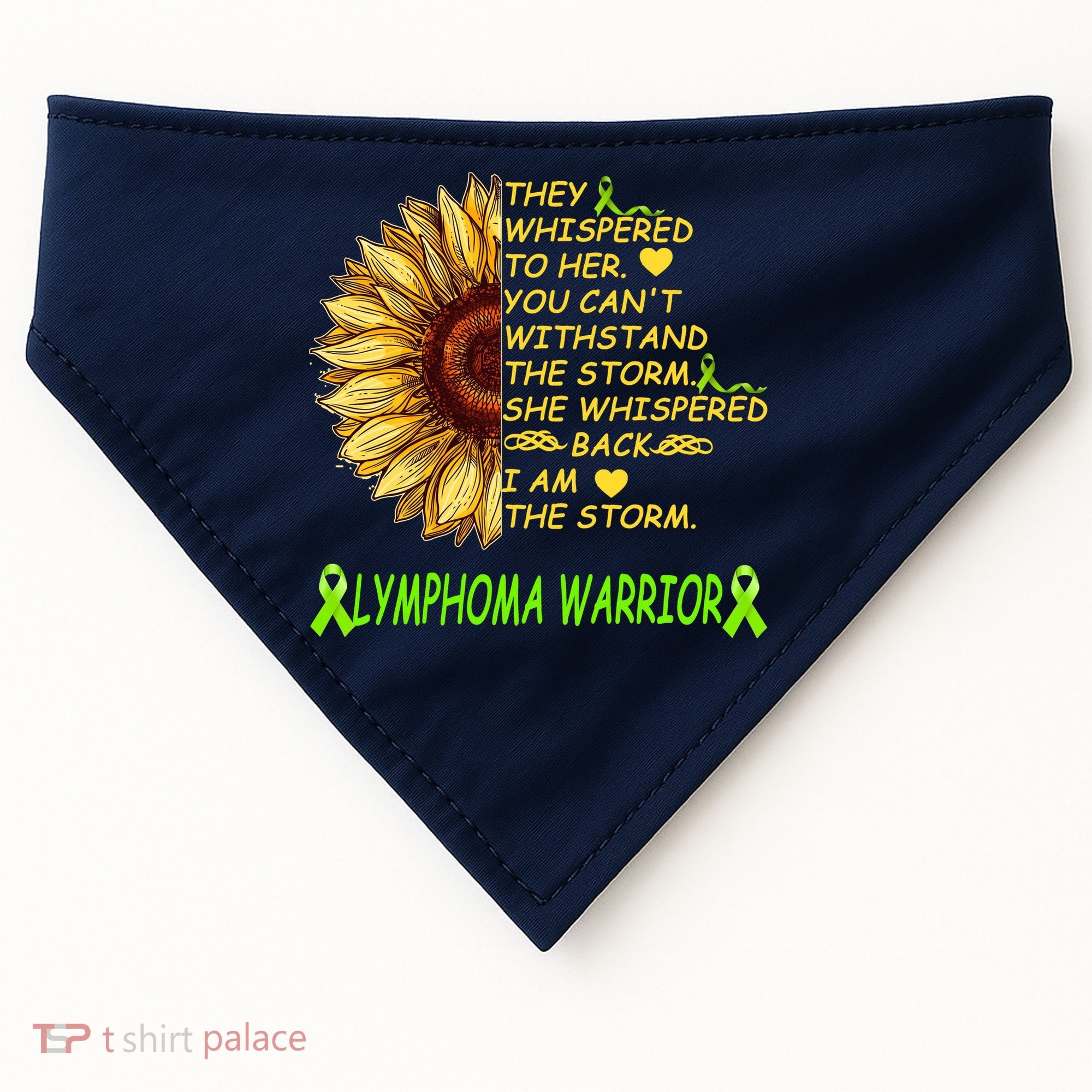 I Am The Storm Lymphoma Warrior USA-Made Doggie Bandana