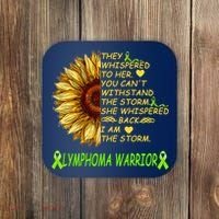 I Am The Storm Lymphoma Warrior Coaster thumb 0