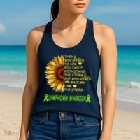 I Am The Storm Lymphoma Warrior Women's Tank Top thumb 2