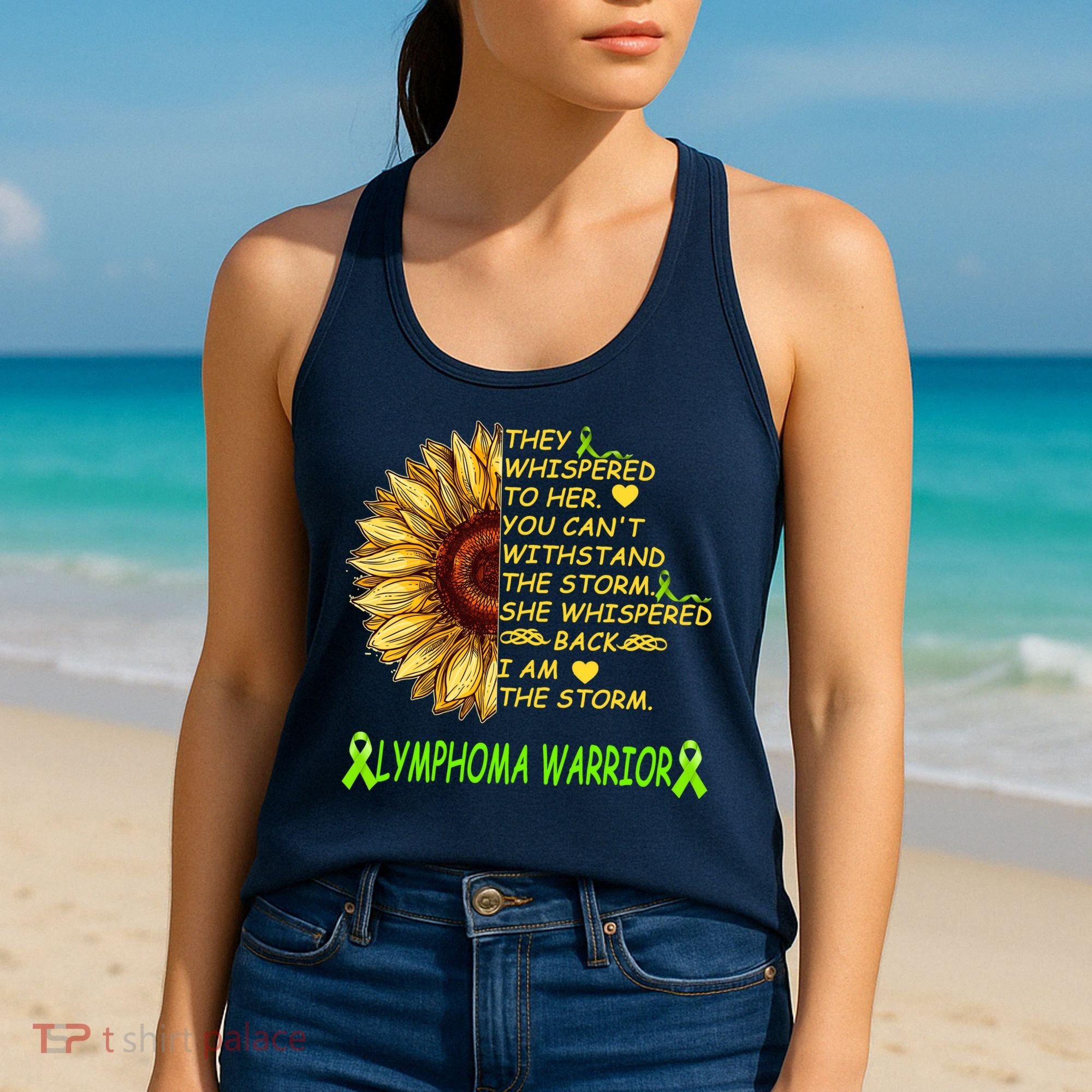 I Am The Storm Lymphoma Warrior Women's Tank Top