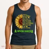 I Am The Storm Lymphoma Warrior Tank Top thumb 3