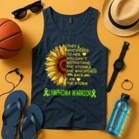 I Am The Storm Lymphoma Warrior Tank Top thumb 4