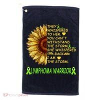 I Am The Storm Lymphoma Warrior Golf Towel thumb 0