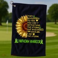 I Am The Storm Lymphoma Warrior Golf Towel thumb 1
