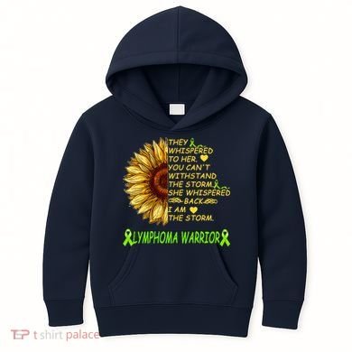 I Am The Storm Lymphoma Warrior Kids Hoodie