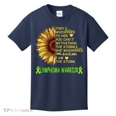 I Am The Storm Lymphoma Warrior Kids T-Shirt