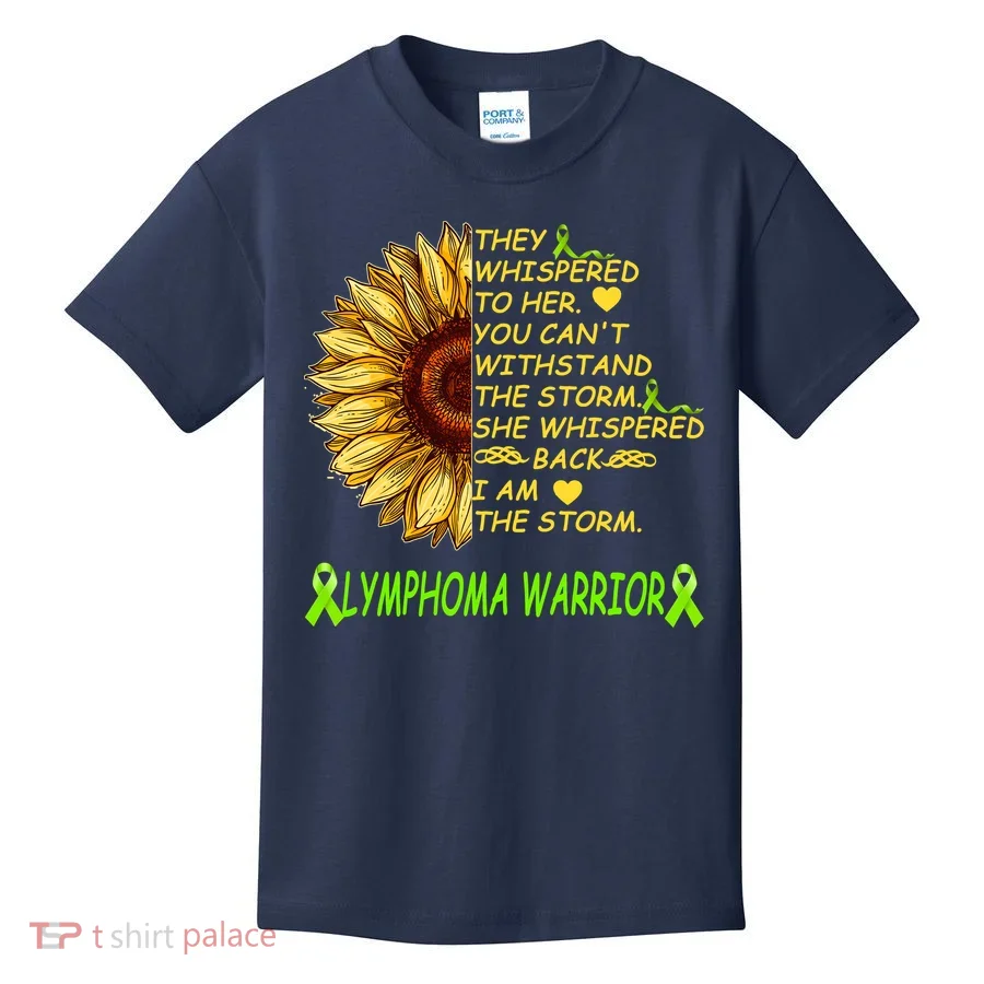 I Am The Storm Lymphoma Warrior Kids T-Shirt
