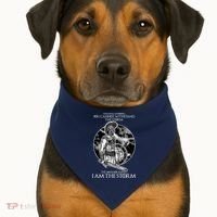 I Am The Storm Warrior USA-Made Doggie Bandana thumb 1