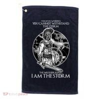 I Am The Storm Warrior Golf Towel thumb 0