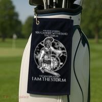 I Am The Storm Warrior Golf Towel thumb 2