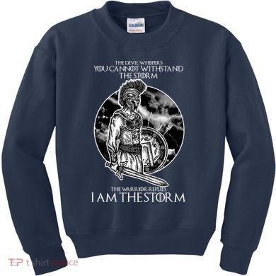I Am The Storm Warrior Kids Sweatshirt