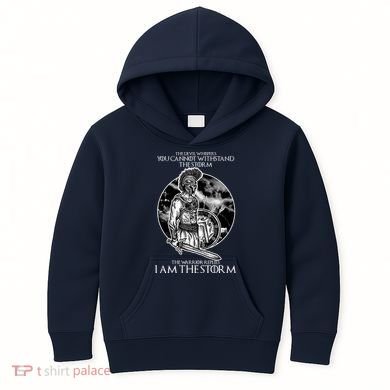 I Am The Storm Warrior Kids Hoodie