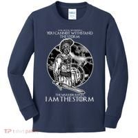 I Am The Storm Warrior Kids Long Sleeve Shirt thumb 0