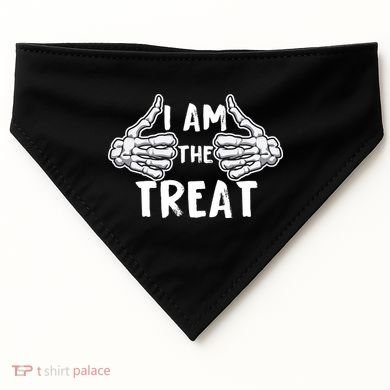 I Am The Treat Funny Halloween USA-Made Doggie Bandana