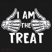 I Am The Treat Funny Halloween Long Sleeve Shirt thumb 2