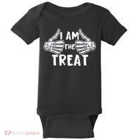 I Am The Treat Funny Halloween Baby Bodysuit thumb 0
